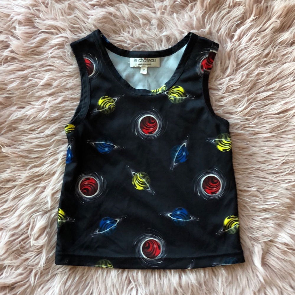 vintage le château planet tank top
